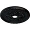 Ekena Millwork Palmetto Ceiling Medallion (Fits Canopies up to 5"), 20 7/8"OD x 3 5/8"ID x 1 5/8"P, Jet Black CM20PMBLF - alternate 2